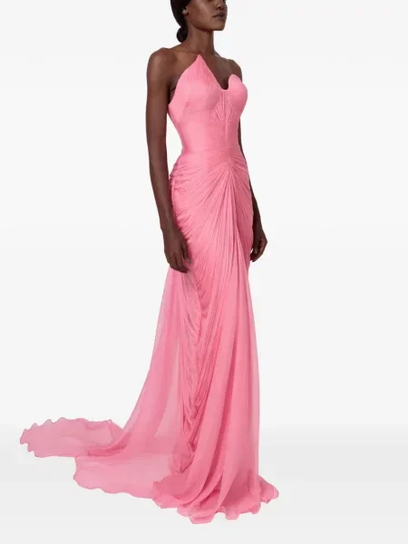 Rochie maxi Iris Serban roz
