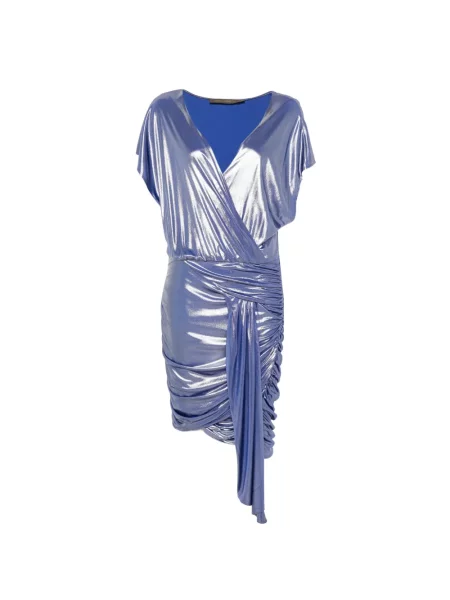 Rochie mini Simona Corsellini cu volane albastru