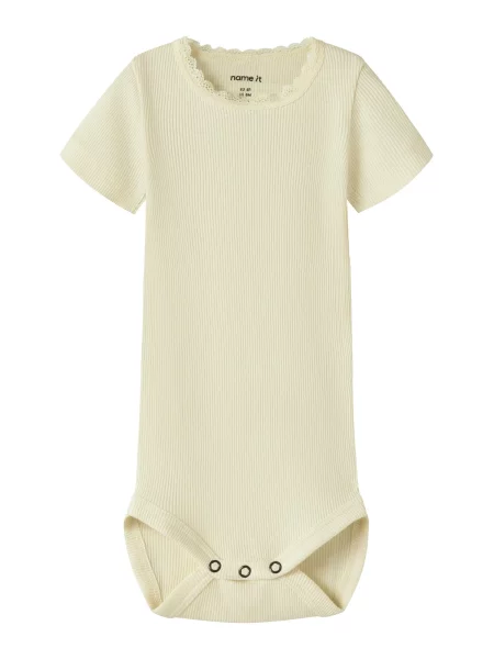 NAME IT Salopetă/Body NBFKab pastel galben
