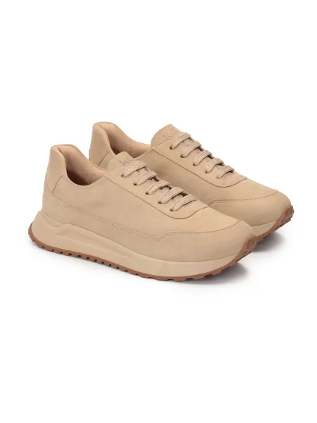 Sneakersy Kazar zamszowe beżowe