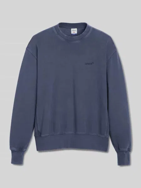 Levi's bluza z kapturem gładka niebieski
