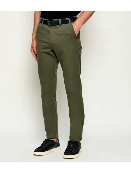 BOSS BLACK Pantaloni chino negru