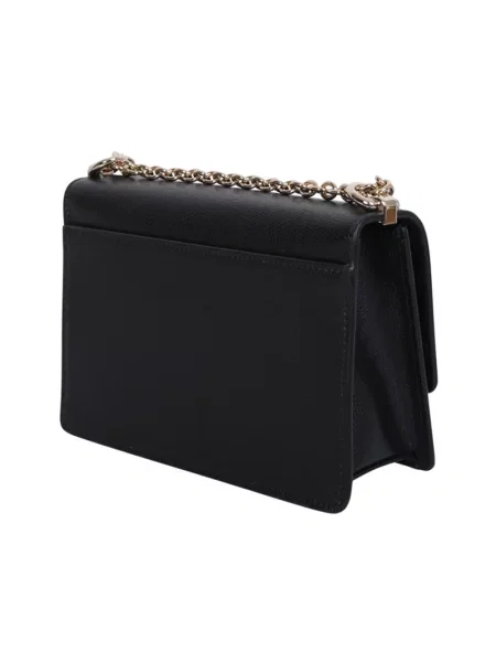 Torebka crossbody Furla zamszowa czarna