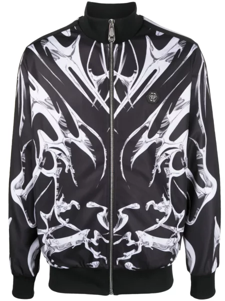 Geacă Philipp Plein cu imagine negru