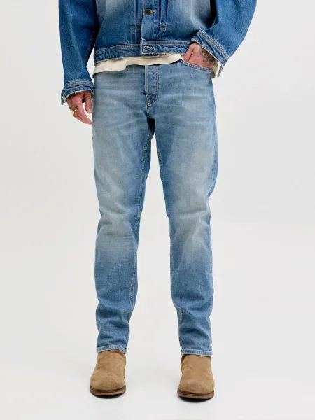 JACK & JONES Džínsy JJIMIKE JJORGINAL denim modrá