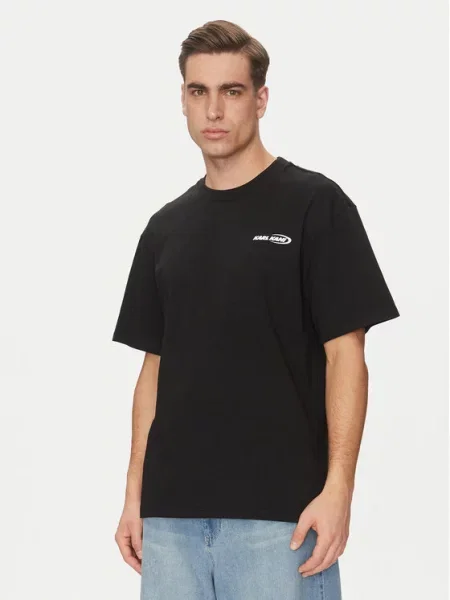 T-shirt z nadrukiem z logo Karl Kani czarna
