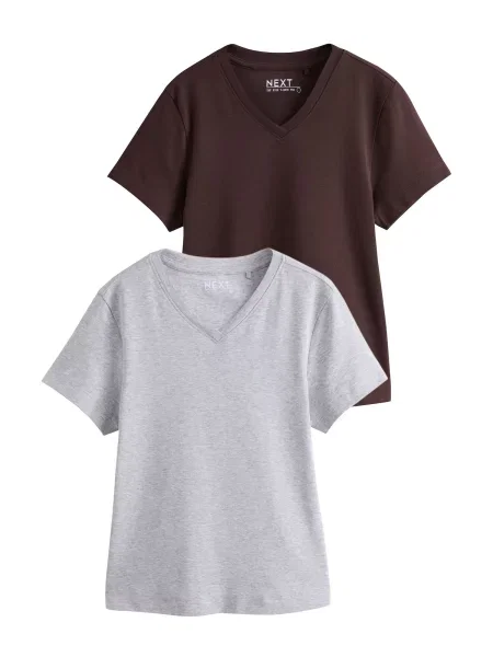 Next Tricou maro gri