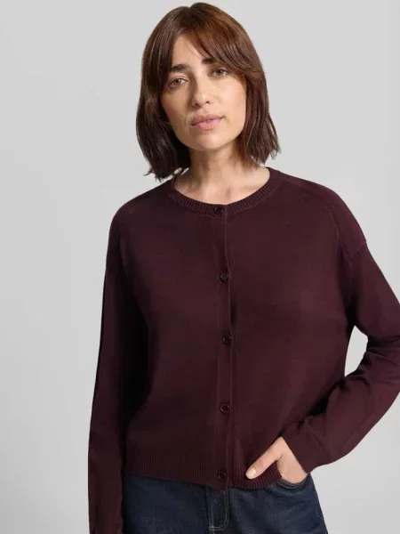 Kardigan rozpinany w kroju regular fit z czystej bawełny model Ann' Brax