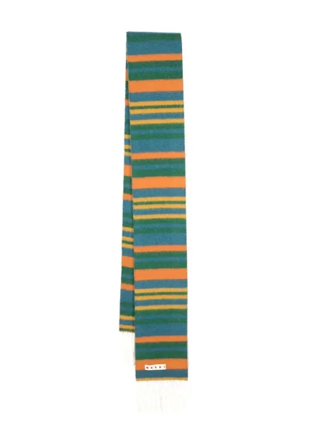 Fular Marni cu franjuri verde
