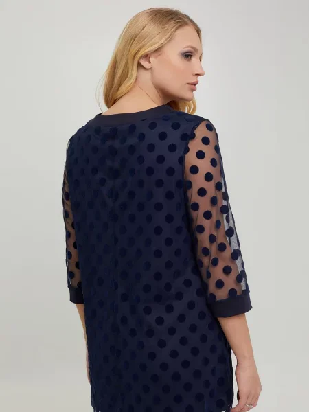 Блуза All Posa синій