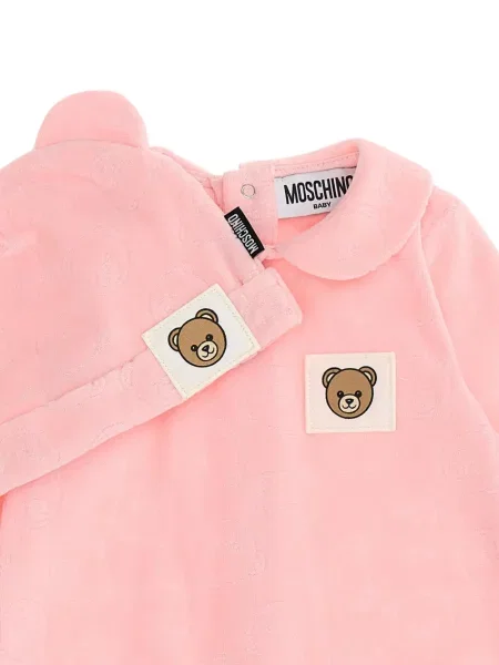 Piżama dziecięca Moschino różowa