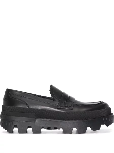 Pantofi loafer Moncler chunky negru
