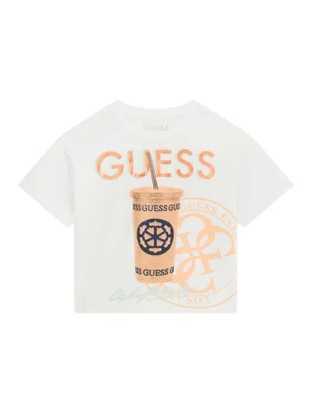 Guess Póló Relaxed Fit fehér