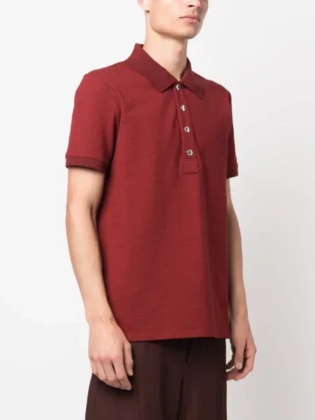 Koszulka polo Balmain czerwona