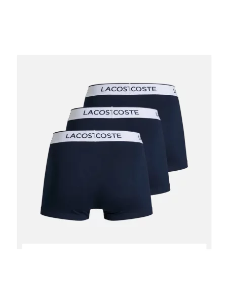Bokserki Lacoste ze stretchu niebieskie
