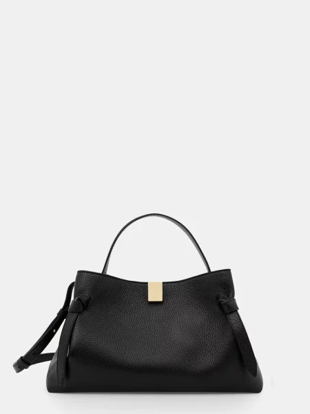 Usnjena torbica Yuzefi črna