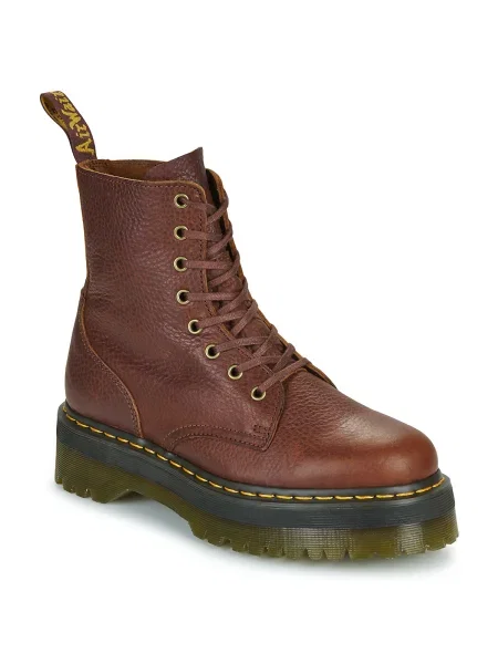 Členkové topánky Dr. Martens hnedá