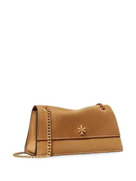 Geantă Tory Burch din piele de căprioară maro
