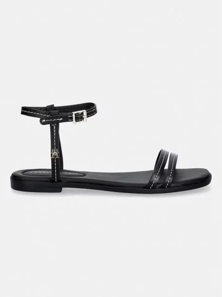 Tommy Hilfiger De piele sandale negru