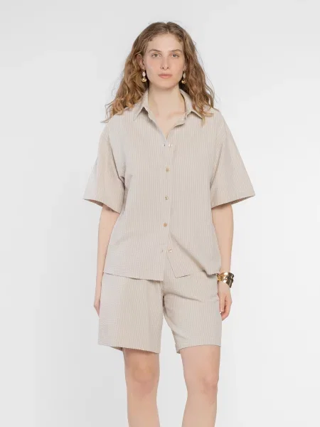 Сорочка Arber бежевий