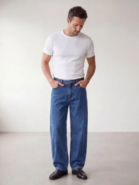 ARMIE Džínsy The Brian Straight Leg Jeans denim modrá