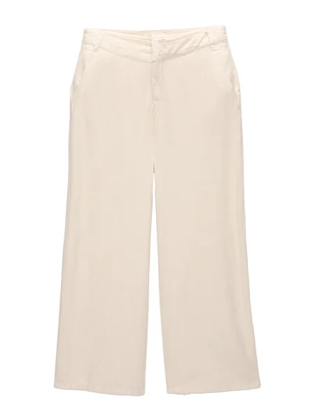 Pull&Bear Pantaloni natural alb