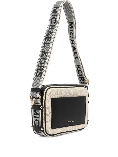 Top Michael Michael Kors din piele cu bretele cu șireturi roz