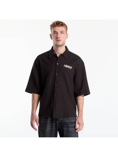 Koszula AllSaints Synth Ss Shirt Orca Black L czarna
