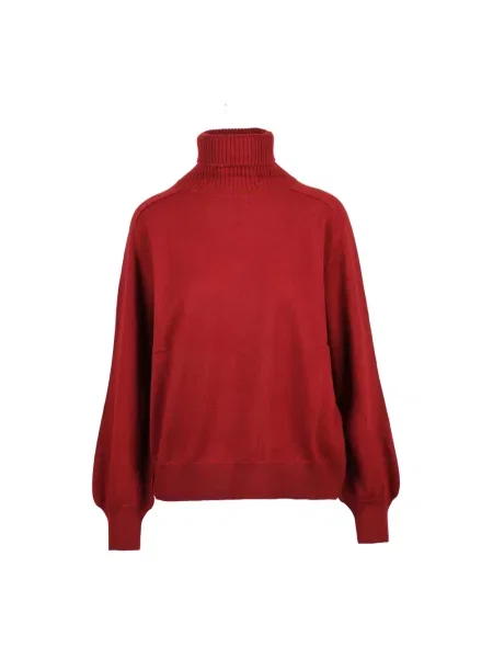 Sweter Ballantyne z kaszmiru czerwony
