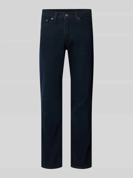Jeansy o kroju slim fit z mieszanki bawełny model Levi's granatowe