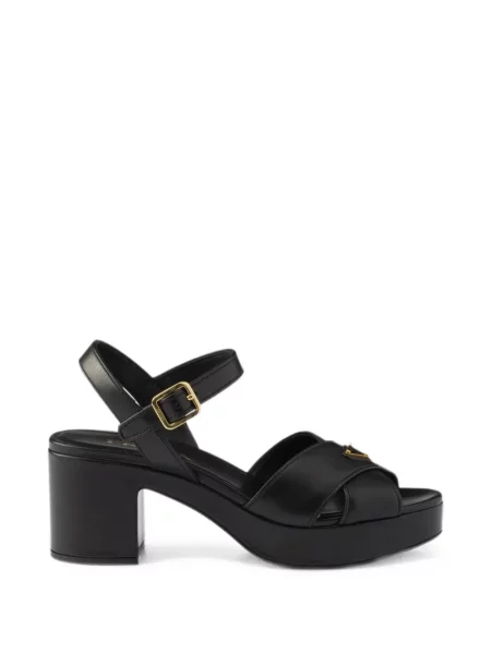 Sandale Prada din piele cu platformă negru
