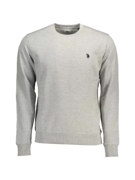 Hanorac U.s. Polo Assn. cu broderie gri