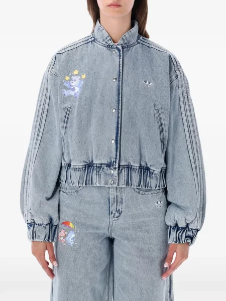 Hanorac Adidas plasă cu autograf cu dungi negru