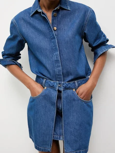 Answear.LAB sukienka letnia jeansowa z kolekcji Unscripted
