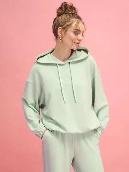 Джемпер Leinle NUA світло-зелений ліоцелл/поліестер/еластан зелений