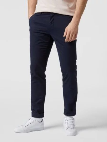 Chinosy o kroju slim fit z dodatkiem streczu Polo Ralph Lauren granatowe
