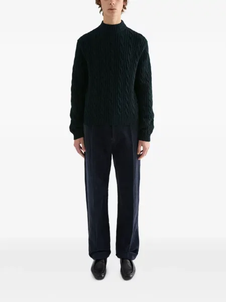 Pulover Jil Sander tricotate albastru