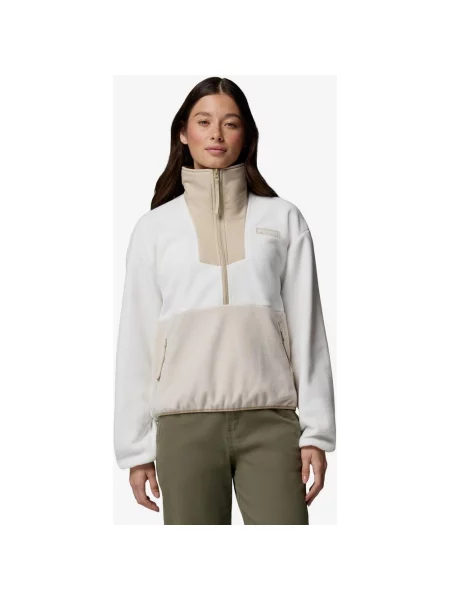 Polar Columbia Sequoia Grove Half Zip Fleece beżowy M biały