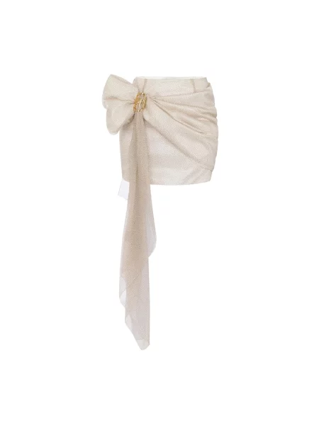 Spódnica mini Elisabetta Franchi beżowa