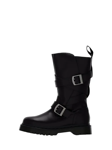 Dr. Martens Škornji Anistone / srebrna črna