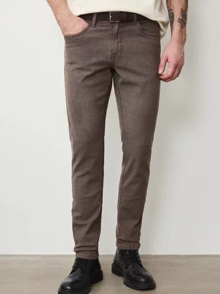 Medicine slim fit džíny hnědé