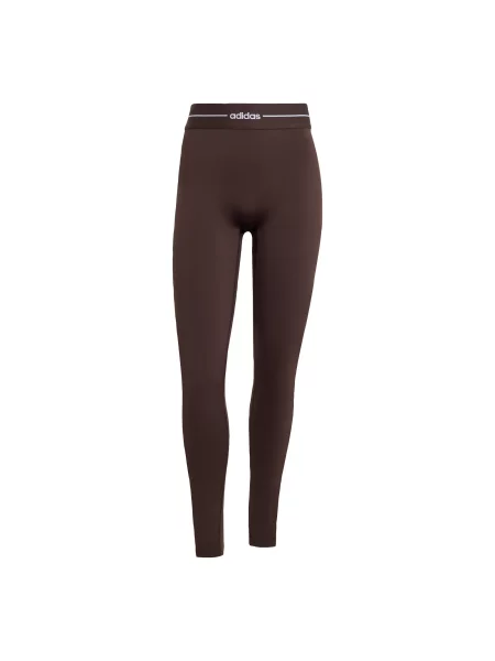 ADIDAS PERFORMANCE Pantaloni sport Hyperglam maro închis alb