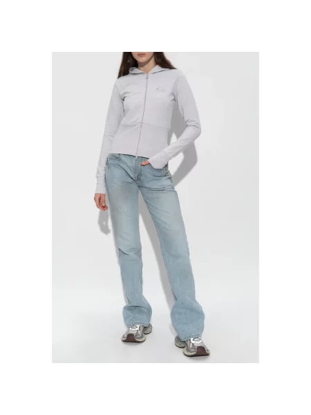 Bluza z kapturem Balenciaga z kapturem szara