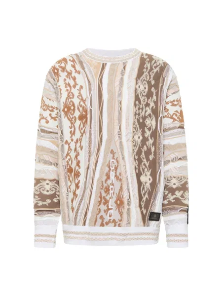 Wielobarwność sweter Carlo Colucci z dżerseju