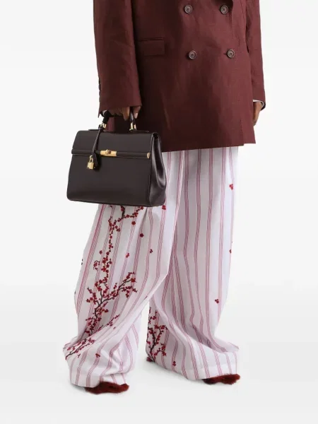 Kožená kožená taška Dolce & Gabbana červená