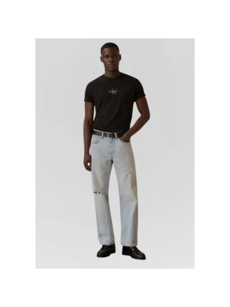 Koszulka Calvin Klein Jeans z logo czarna