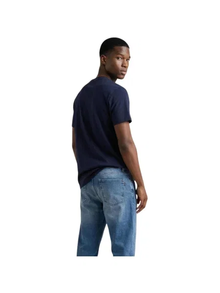 Tommy Jeans Tričko Tmavomodrá modrá