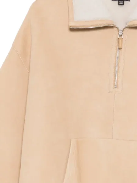 Poncho James Perse din piele de căprioară