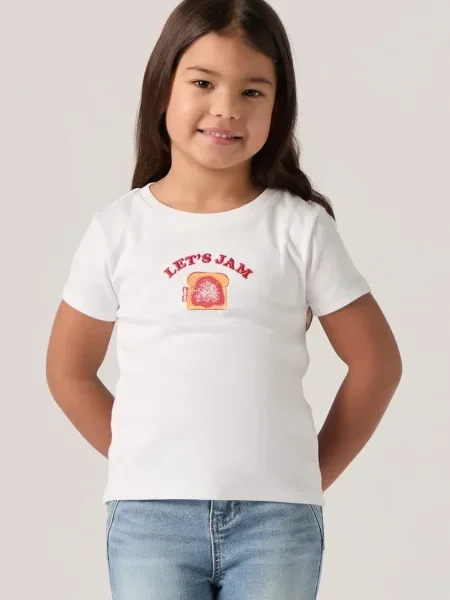 Levi's tričko RIB MEET AND GREET JAM TEE bílé