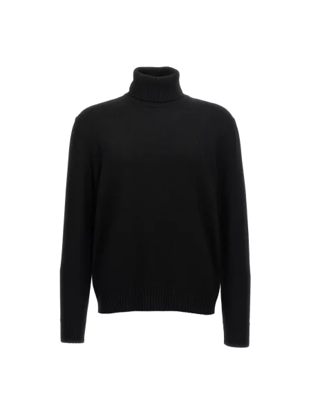 Sweter z golfem Ballantyne wełniany do golfa czarny